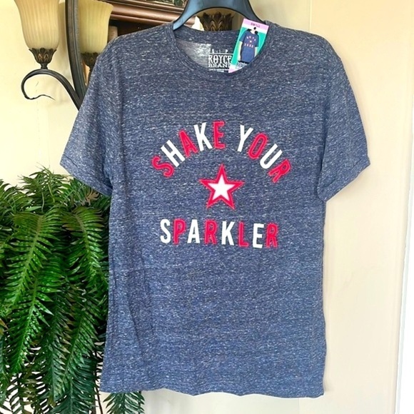 Brand New Royce Brand Shake Your Sparkler 4th of July Tee Soft Patriotic Shirt - Picture 5 of 12